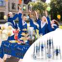 Graduation Cups, 16 oz Disposable Plastic Cup Class of 2025 Party Cups for Congrats Grad Graduation Party Supplies Tableware Decorations, 60 Pack (Blue)