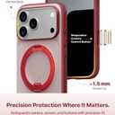 TORRAS 360 Magnetic Stand for iPhone 17 Pro Max Case, [Fit for MagSafe] [4X Military-Grade Protection] Slim Case for iPhone 17 Pro Max, 6.9", Translucent Burgundy Red, Ostand O3 Fitness Series