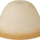 Giluta Small Floor Lamp Glass Shade Replacement Globe -Fitting Opening 1.625" Elegant Style Small Light Fixture Shade, Height: 4.13 inch (105mm), Width: 9.45 inch (240mm). Lipless (Amber)