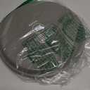 New Star Foodservice Non-Slip Tray, Plastic, Rubber Lined, Round (Brown, 11-Inch)