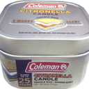Coleman Scented Outdoor Citronella Candle with Wooden Crackle Wick, Smores Scent, 6 oz (1 Single)
