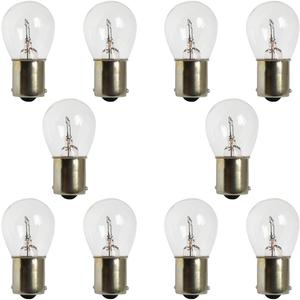 10PCS Car 1156 Turn Signal Light, P21W 1141 High Brightness Stable Filament Bulb, 12V 21W BA15S Waterproof Halogen Bulb Replacement, Car/Motorcycle Taillight Parking Light (Clear)