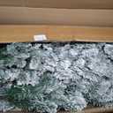 Cinnvoice 3 Pack Pre-lit Christmas Trees with Lights,Fully Flocked Snow, Size: 2' 3' 4'