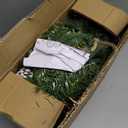 Realistic-Feel PE & 4 Mixed Lifelike Branches-9 Ft by 12 Inch Prelit Norfolk Pine Christmas Garland Remote 50 Warm White&Colored Light,280 Branches&Cedar Garland &Red Berry Pinecone,Xmas Garland Decor