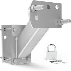 FIERYRED Trailer Spare Tire Mount with Lock, 120LBS Spare Tire Carrier for Utility Trailer and Boat, Tire Holder Bracket Fits 4 & 5 Lugs Wheels, Hold 3.94, 4, 4.25 and 4.72 Bolt Pattern