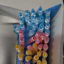 M&G Ballpoint Pen 0.38mm, 50pcs Retractable Blue Ink Click Ball Point Pen Writing Supplies for Journaling Home Office Classroom, Multicolor