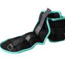 JFIT Adjustable Ankle Weights - Ankle Weight Pair 10 Weight and Bundle Options - 0.5 to 10 lbs Each, Set of 2, Adjustable Straps – Comfortable, Breathable, Moisture Absorbent Weight Straps for Men and Women