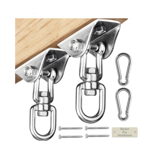 Heavy Duty Swing Hangers for Wooden Sets 2000 LB Capacity Hammock Hanger 360 Swivel Stainless Steel Swing Hardware Accessories 2 Packs for Porch Playground Yoga Heavy Bag