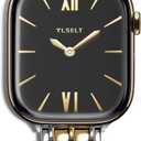 Stainless Steel Designer Band Compatible with Apple Watch for Women 38/40/41/42/44/45/46/49mm, Fancy Dressy Metal Strap for iWatch Series 11 10 9 8 7 6 5 4 3 SE Ultra 3 2 1