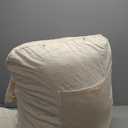 StarAneer Reading Pillow for Sitting in Bed Adult, Back for Bed Sitting Up, Pillow, Backrest Back Support Chair Pillow, College Dorm Essentials for Girls and Boys, Velvet Beige L