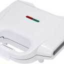 Amazon Basics Waffle Maker 2-Slices White with Non-stick coating and Easy to Clean, 700W