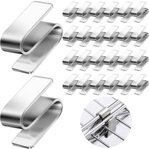 24 Pcs Connecting S Hook for Wire Shelf System, Wire Shelf S Pegboard Hooks for Racks Shelves Warehouses Shopping Malls Garden Places Shelving Accessories Tool (Steel Color)