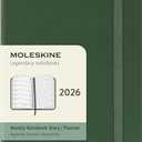 Moleskine Classic 12 Month 2026 Weekly Planner, Hard Cover, Pocket (3.5" x 5.5"), Myrtle Green, 144 Pages