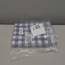 Romanstile Rectangle Vinyl Tablecloth, 100% Waterproof Buffalo Gingham Plastic Table Cloth, Heavy Duty Wipeable Checkered Table Covers for Outdoor, Camping, Picnic, Patio - 60 x 120, Navy Blue