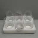 6 Inch Tall Glass Cylinder Vase for Table Centerpieces,Set of 6 Clear Glass Vases Bulk for Flowers Decor,Floating Candle,Wedding Favors(3.5" W X 6" H)