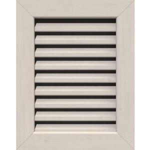 Ekena Millwork GVWVE18X2401SFPPI Vertical Gable Vent Gable Vent, 18"W x 24" (23"W x 29"H Frame Size), Pine, Primed