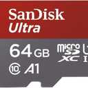 [Older Version] SanDisk 64GB Ultra MicroSDXC UHS-I Memory Card with Adapter - 100MB/s, C10, U1, Full HD, A1, Micro SD Card - SDSQUAR-064G-GN6MA