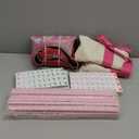 American Mahjong Game Set, Acrylic Pink Portable Carrying Mahjong,160 Premium Tiles,Western Mahjong Tiles Set,Complete Ma Jong Set