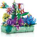 Spring Blossom: Colorful Building Blocks for Adults,Dried Flower Decoration, Perfect for Display and Collecting
