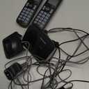 Panasonic Cordless Phone, 1.6" Backlit Display, Call Block, Speakerphone, 10 Hours Talk Time, 2 Handsets - KX-TGC202B (Black)