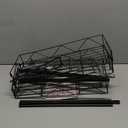 SWTYMIKI Over Door Hat Organizer - 5 Tier Wall Mounted Hat Rack with 4 Adjustable Metal Basket and 3 Hooks, Hanging Baseball Cap Organizer Storage Holds up to 49 Caps for Door, Bedroom, Closet (black)