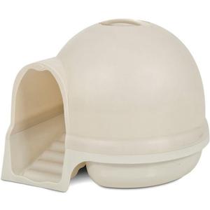 Petmate Booda Clean Step Cat Litter Box Dome (Made in the USA with 95% Recycled Materials)- Pearl White, Made in USA, 22.5"L x 22.5"W x 19"H