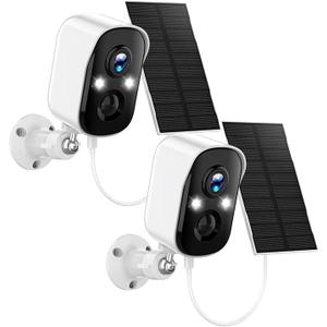 Sofiwaa Security Cameras Wireless Outdoor, 2K Battery Powered Color Night Vision Camera, PIR Motion Detection, IP66 Waterproof, Cloud Storage/Mic-SD, Instant Alert, 2.4GHz WiFi, Solar Camera for Home