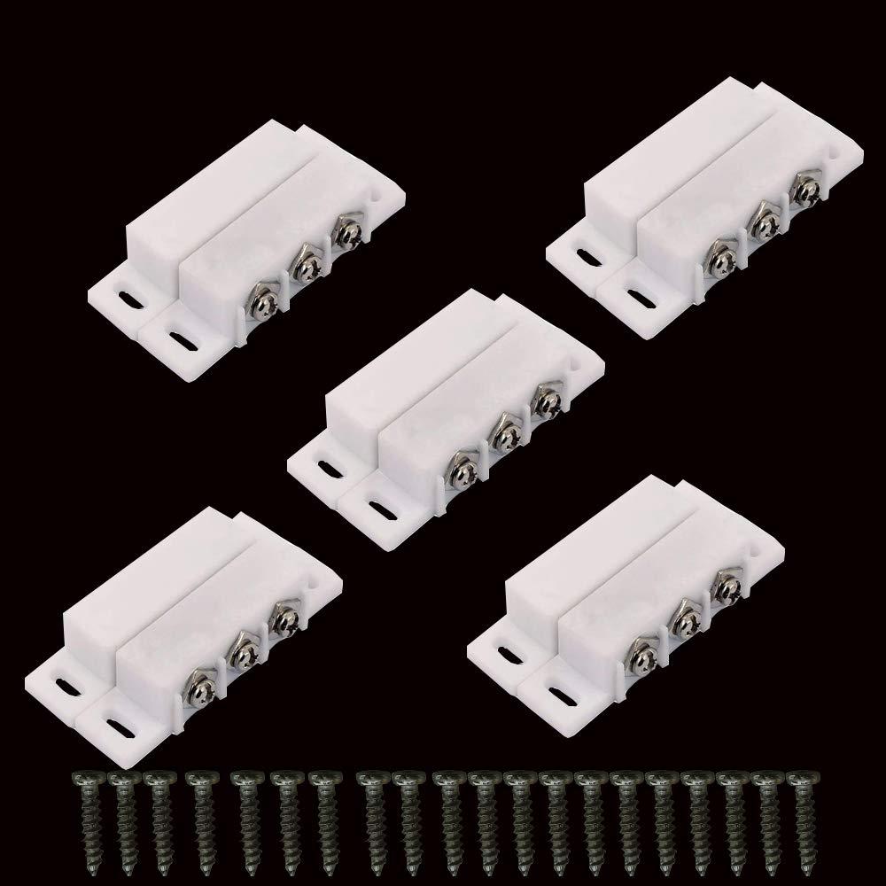 5Sets Magnetic Reed Switch, Magnetic Door Switch/Magnetic Contact Switch/Normally Open Closed NC NO Door Alarm Window Security, for DC 5V 12V 24V Light (White-31) 5Sets Magnetic Reed Switch, Magnetic Door Switch/Magnetic Contact Switch/Normally Open Closed NC NO Door Alarm Window Security, for DC 5V 12V 24V Light (White-31)