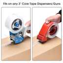 Pacific Mailer Clear Packing Tape, Heavy Duty Packaging Carton Tape for Shipping Packaing Moving Sealing, 2 Inch Wide, 2.7mil Thickness, 65 Yards Per Roll [Pack of 6]