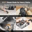 Uwant Carpet Cleaner Machine with Steam & Hot & Cold Water System 18Kpa Powerful Suction Upholstery Cleaner Machine with Pet Pro Cleaner for Pets, Carpet Steam Cleaner Set of 1