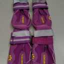 QUMY Dog Shoes for Large Dogs, Medium Dog Boots & Paw Protectors for Winter Snowy Day, Summer Hot Pavement, Waterproof in Rainy Weather, Outdoor Walking, Indoor Hard floors Anti Slip Sole Purple Size 6 (Size 6: 2.6''x3.0''(W*L) (Pack of 4))