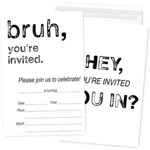 2 x You're Invited Birthday Party Invitations