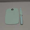 Culinary Elements Cutting Board 8"X6" And Paring Knife8 " Set, Light Blue