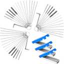 6 Set Carburetor Carbon Dirt Jet Remove Cleaner 30 Cleaning Needles + 15 Nylon Brushes + 3 Wrench + 39 Cleaning Wires Set Carb Cleaning Kit for Motorcycle ATV Moped Welder Carb Chainsaw Spray Guns