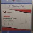 VIZ-PRO Whiteboard Easel, 36 x 24 Inches, Portable Dry Erase Board Height Adjustable for School Office and Home