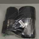 60 Pcs 1 Gallon Flexible Plant Nursery Pots, Plastic Thickened Soft Seedling Pot with Plant Labels, Flower Seed Starting Containers for Succulents, Transplanting, Indoor Outdoor, Black