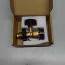 Propane Tank Gauge, Fits for 5-100lb Propane Tank Cylinder, Propane Level Indicator with POL Connection for RV, Camper, Gas Grill, Fire Pit, Propane Heater and More