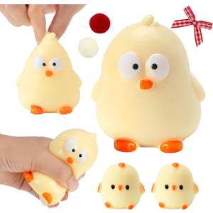 ZIFTY Squeeze Toys Handmade Duck Squishy Stress Chick Relief Toys with Accessories for Adults Relieving Fidget Toys Party Favors for Adults Birthday