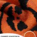 Cubear Girls' Knit Pattern Pullover Sweaters Crewneck Long Sleeve Fall Casual Tops, Size 5-14 Years (Orange)