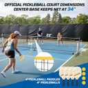 Haokelball Badminton Volleyball Pickleball Net Set, 22FT Portable All-in-One Nets System for Outdoor Beach Indoor with Adjustable Height, Includes Balls Rackets Pump Carry Bag