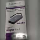 7-in-1 USB C Docking Station Dual Monitor, USB-C Hub with 2 HDMI Ports, 3 USB 3.0, 1 Type-C Data Port, 100W PD, Compatible with MacBook, Dell, HP, Lenovo, Surface