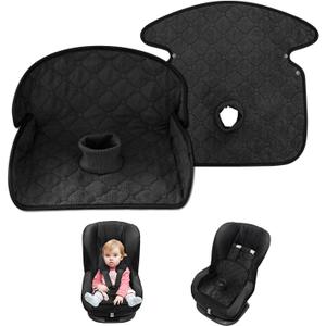 2 Pack Car Seat Protector for Child, Waterproof Toddler Seat Pee Pad for Strollers and Car Seats,4-Tier Leak-Proof,Non-Slip (Black)