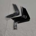 20 Pack Shelf Brackets 12 inches, Heavy Duty Black Iron Metal Floating Shelf Bracket, Rustic Farmhouse Decorative L Brackets for Shelves, Wall Mount Corner Brace for Wood Boards