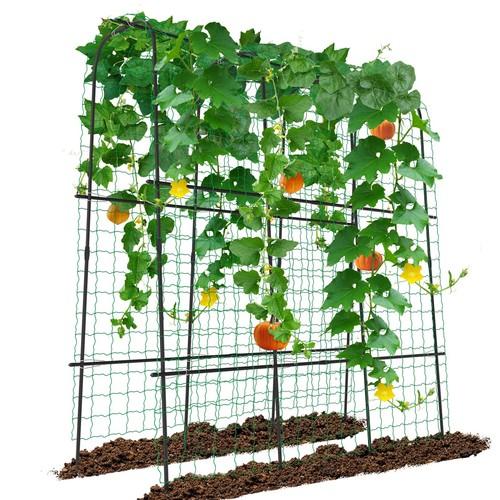 UrGROWA 71'' L x 16'' W x 71'' H Large Tall Grape Vine Support Arch Arbor Trellis Plastic-Coated Metal Garden Arch Trellis for Climbing Plants Vine Yard Outdoor Patio Lawn Yard Garden Decoration