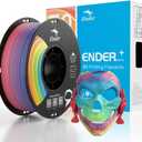 Official 3D Printer Filament Ender PLA Pro Filament, Creality PLA+ 3D Printing Filament, Durable and Resistant, Smooth, Overhang Performance Dimensional Accuracy +/-0.02mm, 2.2lbs/Spool (Rainbow)