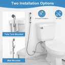 Handheld Bidet Sprayer for Toilet,Adjustable Water Pressure with Bidet Hose for Feminine Wash, Zinc Alloy Muslim Shower Bathroom Bidet Sprayer Set for Baby Wash,Support Wall or Toilet Mount