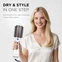 One Step Dryer & Volumizing Hot Air Brush, Blow Dryer, Ceramic Straightener, Curler & Hot Comb 4 in 1 Salon Ionic Hair Styling Tools, White