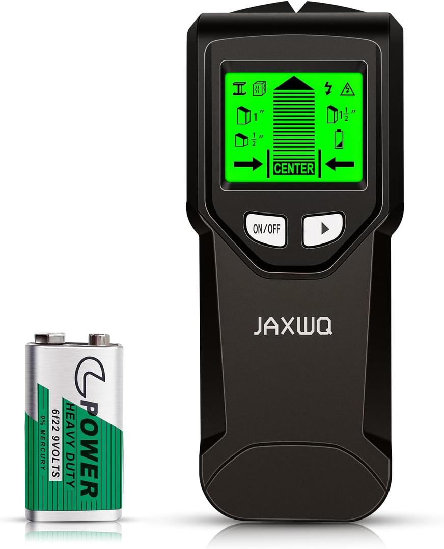 Stud Finder Wall Scanner - 5 in 1 Stud Finder Tool w/Microprocessor Chip and HD LCD Display, Stud Detector Beam Finders for the Center and Edge of Wood AC Wire Metal Studs Joist Pipe