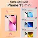 ChiCsFleur for iPhone 13 mini Case, TPU Phone case with Camera Protection for Women Girls Teens - Capybara Orange Fruit Sparkle Artsy Fun Kawaii Animal Y2K Sorority Aesthetic Unique