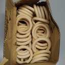 90 Pack Unfinished Wooden Rings Natural 2.76 inch Wood Craft Rings for DIY Crafts, Jewelry Making, Macrame & Home Decor
